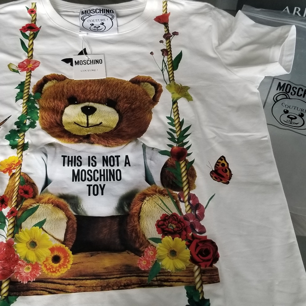 Moschino tshirt bear on swing SOLD